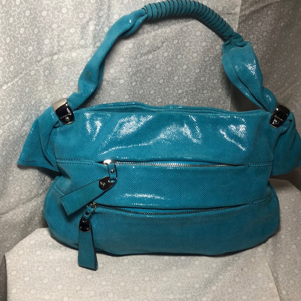 B. Markowsky Leather Turquoise Bag